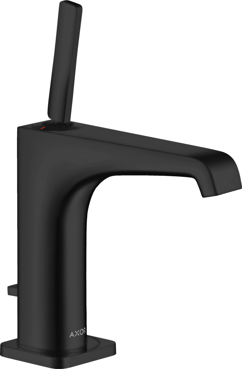 Bild von HANSGROHE AXOR Citterio E Einhebel-Waschtischmischer 130 mit Pingriff und Zugstangen-Ablaufgarnitur #36100670 - Mattschwarz