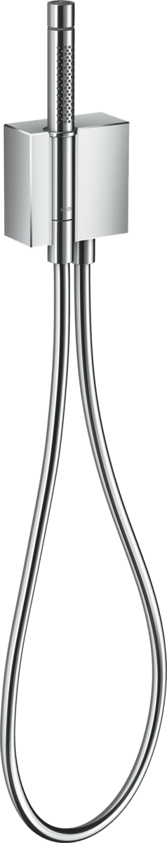 Bild von HANSGROHE AXOR Edge Portereinheit mit Stabhandbrause 2jet und Brauseschlauch - Diamantschliff #46521000 - Chrom
