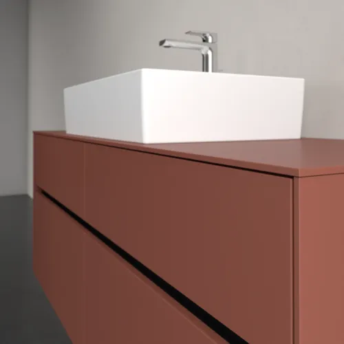 Bild von VILLEROY BOCH Collaro Waschbeckenunterschrank, 4 Auszüge, 1400 x 548 x 500 mm, Wine Red / Wine Red #C13100AH