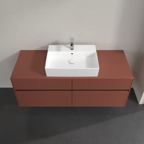 Bild von VILLEROY BOCH Collaro Waschbeckenunterschrank, 4 Auszüge, 1400 x 548 x 500 mm, Wine Red / Wine Red #C13100AH