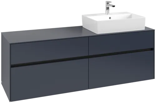 Bild von VILLEROY BOCH Collaro Waschbeckenunterschrank, 4 Auszüge, 1600 x 548 x 500 mm, Marine Blue / Marine Blue #C13600VQ
