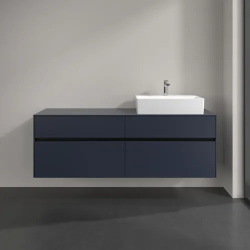 Bild von VILLEROY BOCH Collaro Waschbeckenunterschrank, 4 Auszüge, 1600 x 548 x 500 mm, Marine Blue / Marine Blue #C13600VQ