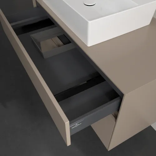Bild von VILLEROY BOCH Collaro Waschbeckenunterschrank, 2 Auszüge, 1000 x 548 x 500 mm, Taupe / Taupe #C12600VM