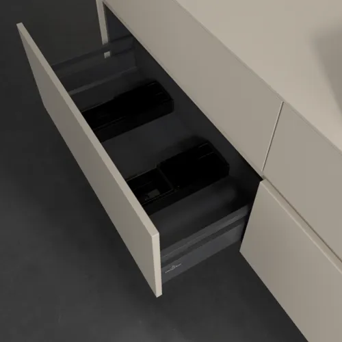 Bild von VILLEROY BOCH Collaro Waschbeckenunterschrank, 4 Auszüge, 1600 x 548 x 500 mm, Cashmere Grey / Cashmere Grey #C13600VN