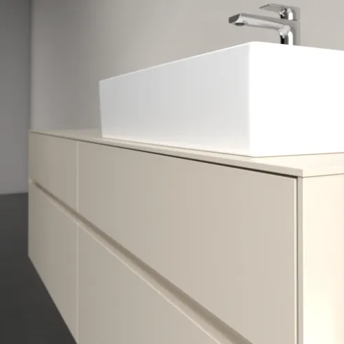 Bild von VILLEROY BOCH Collaro Waschbeckenunterschrank, 4 Auszüge, 1600 x 548 x 500 mm, Cashmere Grey / Cashmere Grey #C13600VN