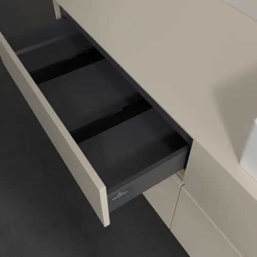 Bild von VILLEROY BOCH Collaro Waschbeckenunterschrank, 4 Auszüge, 1600 x 548 x 500 mm, Cashmere Grey / Cashmere Grey #C13600VN