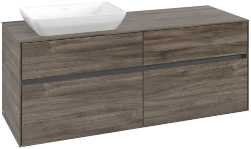 Bild von VILLEROY BOCH Collaro Waschbeckenunterschrank, 4 Auszüge, 1400 x 548 x 500 mm, Stone Oak / Stone Oak #C11700RK