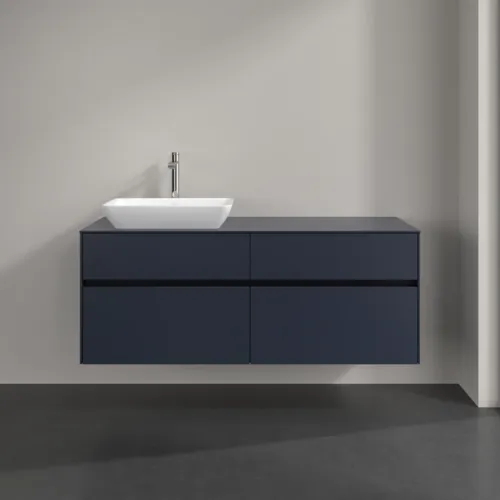 Bild von VILLEROY BOCH Collaro Waschbeckenunterschrank, 4 Auszüge, 1400 x 548 x 500 mm, Marine Blue / Marine Blue #C11700VQ