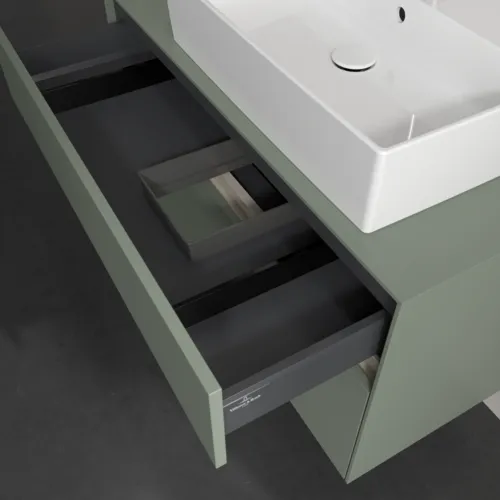 Bild von VILLEROY BOCH Collaro Waschbeckenunterschrank, 2 Auszüge, 1000 x 548 x 500 mm, Soft Green / Soft Green #C12700AF