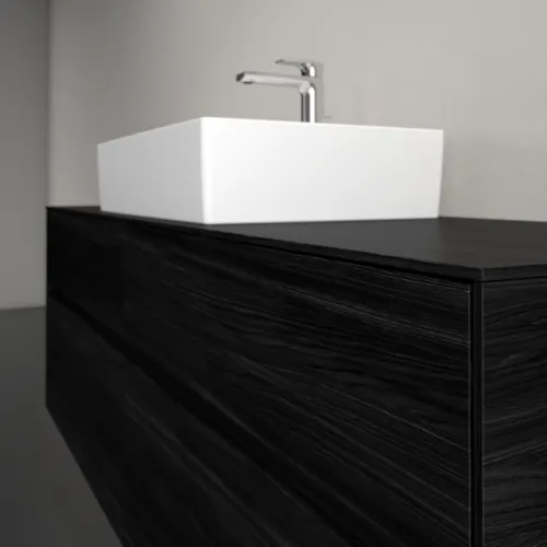 Bild von VILLEROY BOCH Collaro Waschbeckenunterschrank, 4 Auszüge, 1600 x 548 x 500 mm, Black Oak / Black Oak #C13400AB