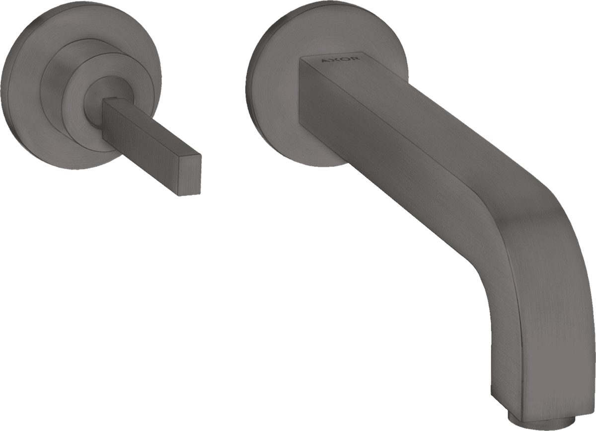 Bild von HANSGROHE AXOR Citterio Einhebel-Waschtischmischer Unterputz für Wandmontage mit Pingriff, Auslauf 160 mm und Rosetten #39113340 - Brushed Black Chrome