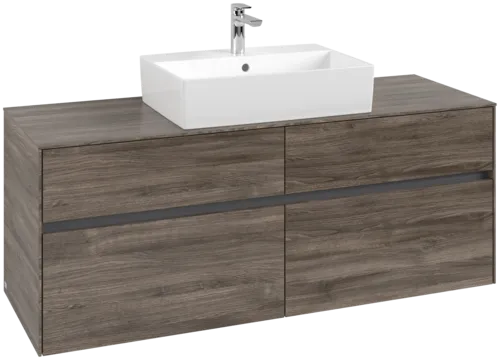 Obrázek VILLEROY BOCH Toaletní skříňka Collaro, 4 výsuvy, 1400 x 548 x 500 mm, Kamenný dub / Kamenný dub #C13100RK