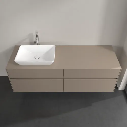 Bild von VILLEROY BOCH Collaro Waschbeckenunterschrank, mit Beleuchtung, 4 Auszüge, 1600 x 548 x 500 mm, Taupe / Taupe #C121B0VM