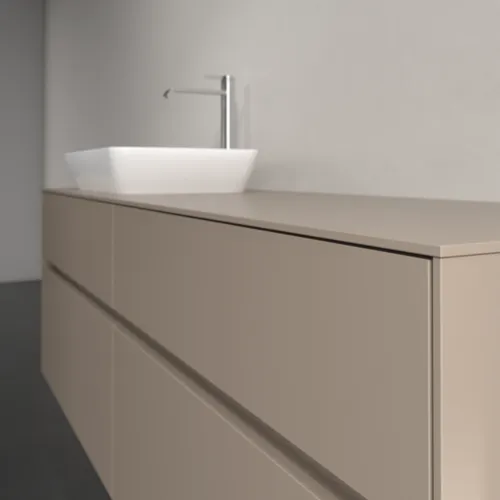 Bild von VILLEROY BOCH Collaro Waschbeckenunterschrank, mit Beleuchtung, 4 Auszüge, 1600 x 548 x 500 mm, Taupe / Taupe #C121B0VM