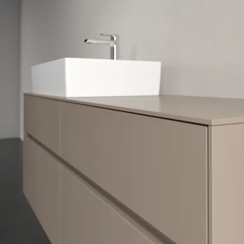 Obrázek VILLEROY BOCH Toaletní skříňka Collaro, 4 výsuvy, 1400 x 548 x 500 mm, taupe / taupe #C13200VM