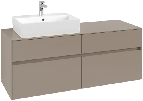 Bild von VILLEROY BOCH Collaro Waschbeckenunterschrank, 4 Auszüge, 1400 x 548 x 500 mm, Taupe / Taupe #C13200VM