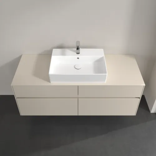 Bild von VILLEROY BOCH Collaro Waschbeckenunterschrank, mit Beleuchtung, 4 Auszüge, 1400 x 548 x 500 mm, Cashmere Grey / Cashmere Grey #C131B0VN