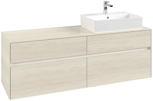 Bild von VILLEROY BOCH Collaro Waschbeckenunterschrank, 4 Auszüge, 1600 x 548 x 500 mm, White Oak / White Oak #C13600AA