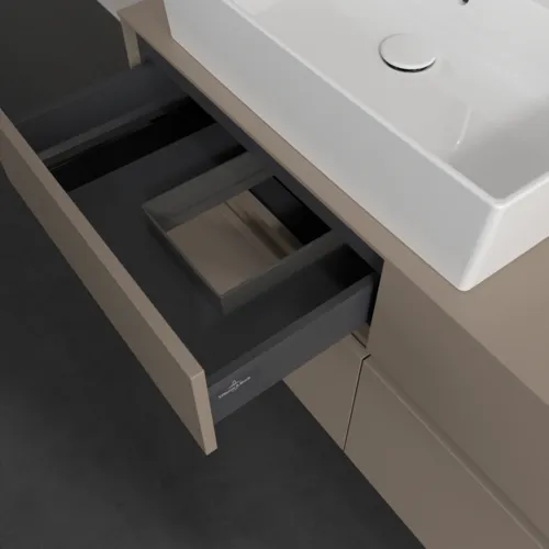 Bild von VILLEROY BOCH Collaro Waschbeckenunterschrank, 4 Auszüge, 1200 x 548 x 500 mm, Taupe / Taupe #C12900VM