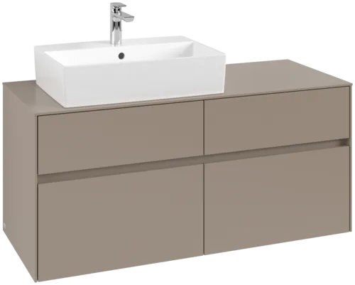 Bild von VILLEROY BOCH Collaro Waschbeckenunterschrank, 4 Auszüge, 1200 x 548 x 500 mm, Taupe / Taupe #C12900VM