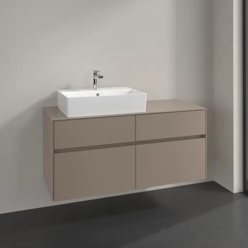 Bild von VILLEROY BOCH Collaro Waschbeckenunterschrank, 4 Auszüge, 1200 x 548 x 500 mm, Taupe / Taupe #C12900VM