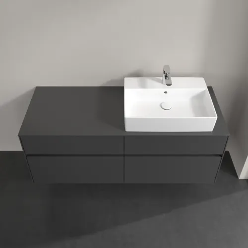 Bild von VILLEROY BOCH Collaro Waschbeckenunterschrank, 4 Auszüge, 1400 x 548 x 500 mm, Graphite / Graphite #C13300VR