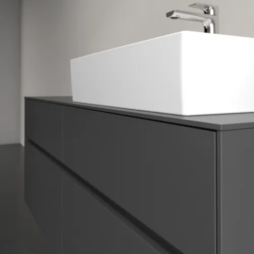 Bild von VILLEROY BOCH Collaro Waschbeckenunterschrank, 4 Auszüge, 1400 x 548 x 500 mm, Graphite / Graphite #C13300VR