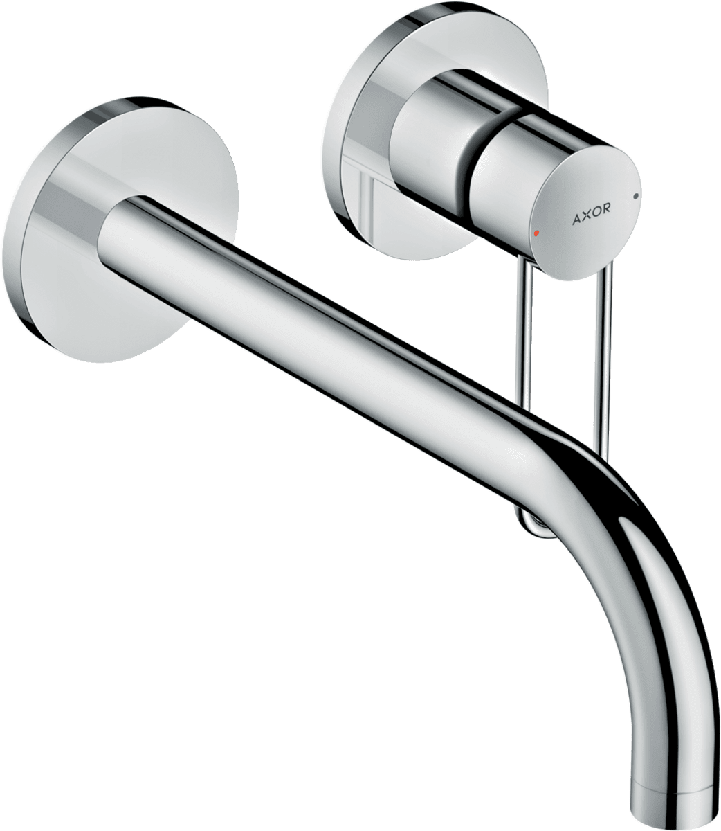 Bild von HANSGROHE AXOR Uno Einhebel-Waschtischmischer Unterputz für Wandmontage mit Bügelgriff und Auslauf 225 mm #38122000 - Chrom