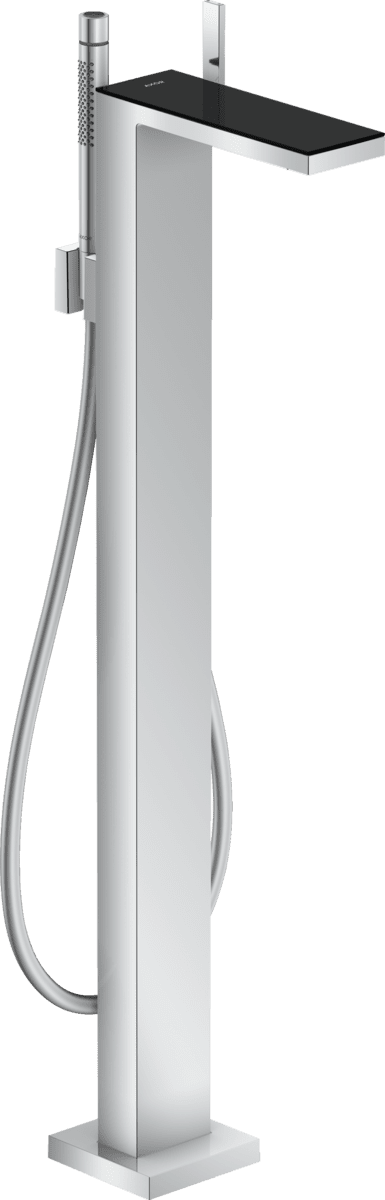 Picture of HANSGROHE AXOR MyEdition Single lever bath mixer floor-standing #47440600 - Chrome/Black Glass