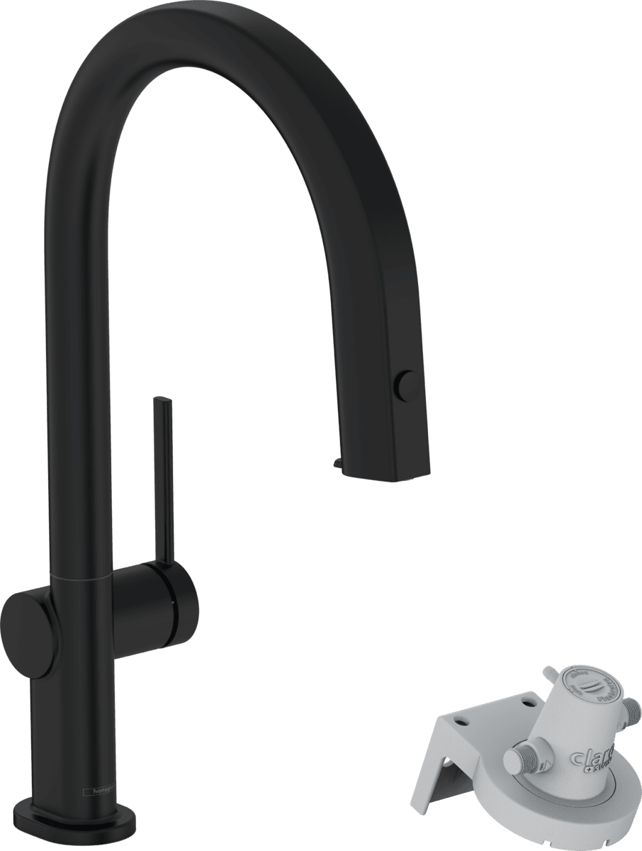 Bild von HANSGROHE Aqittura M91 FilterSystem 210, Ausziehauslauf, 1jet #76803670 - Mattschwarz