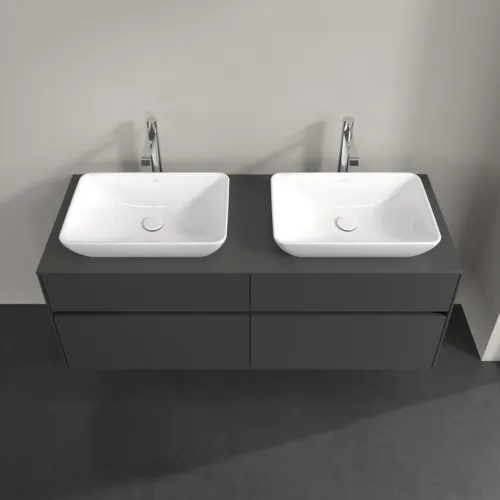 Bild von VILLEROY BOCH Collaro Waschbeckenunterschrank, mit Beleuchtung, 4 Auszüge, 1400 x 548 x 500 mm, Graphite / Graphite #C119B0VR