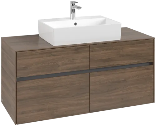 Bild von VILLEROY BOCH Collaro Waschbeckenunterschrank, 4 Auszüge, 1200 x 548 x 500 mm, Arizona Oak / Arizona Oak #C12800VH