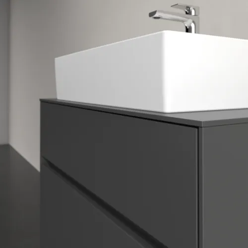 Obrázek VILLEROY BOCH Collaro toaletní skříňka, s osvětlením, 2 výsuvy, 800 x 548 x 500 mm, Grafit / Grafit #C124B0VR
