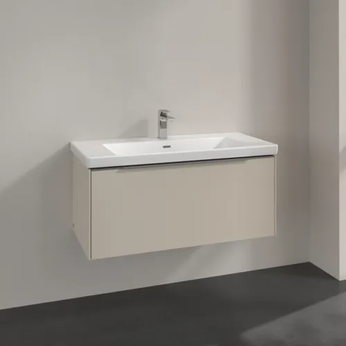 Bild von VILLEROY BOCH Subway 3.0 Waschbeckenunterschrank, 1 Auszug, 973 x 429 x 478 mm, Cashmere Grey #C56900VN