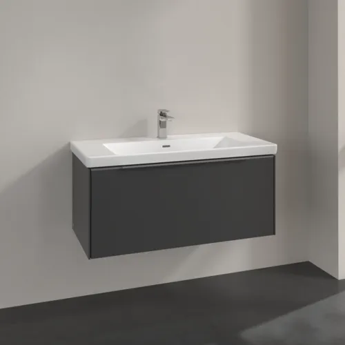 Bild von VILLEROY BOCH Subway 3.0 Waschbeckenunterschrank, 1 Auszug, 973 x 429 x 478 mm, Graphite #C56900VR