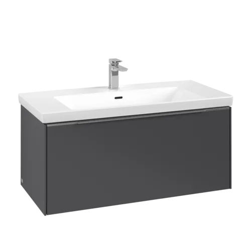 Bild von VILLEROY BOCH Subway 3.0 Waschbeckenunterschrank, 1 Auszug, 973 x 429 x 478 mm, Graphite #C56900VR