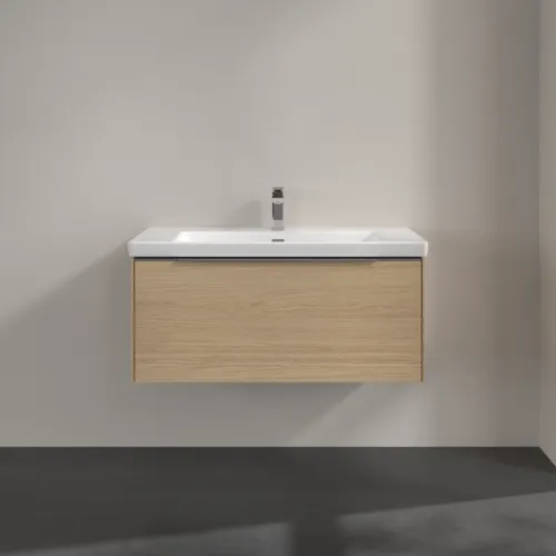 Bild von VILLEROY BOCH Subway 3.0 Waschbeckenunterschrank, 1 Auszug, 973 x 429 x 478 mm, Nordic Oak #C56900VJ