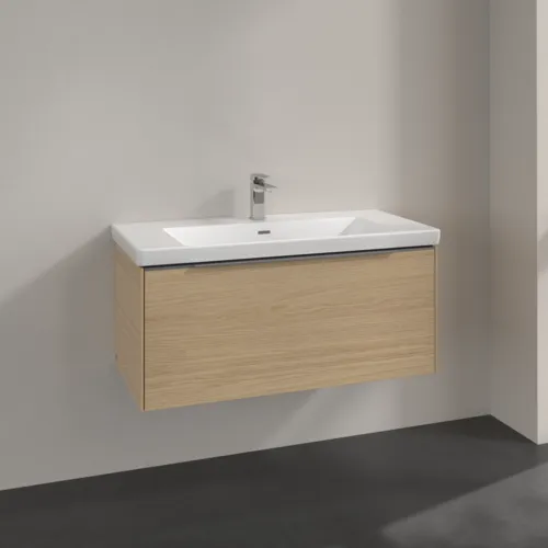 Bild von VILLEROY BOCH Subway 3.0 Waschbeckenunterschrank, 1 Auszug, 973 x 429 x 478 mm, Nordic Oak #C56900VJ