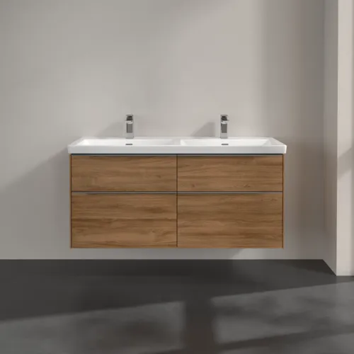Bild von VILLEROY BOCH Subway 3.0 Waschbeckenunterschrank, 4 Auszüge, 1272 x 576 x 478 mm, Kansas Oak #C56800RH