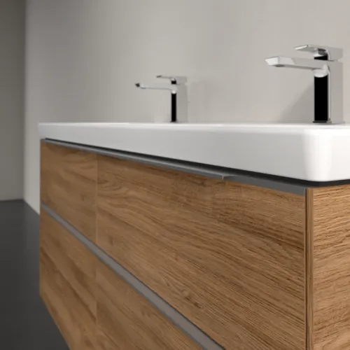 Bild von VILLEROY BOCH Subway 3.0 Waschbeckenunterschrank, 4 Auszüge, 1272 x 576 x 478 mm, Kansas Oak #C56800RH