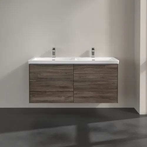 Bild von VILLEROY BOCH Subway 3.0 Waschbeckenunterschrank, 4 Auszüge, 1272 x 576 x 478 mm, Stone Oak #C56800RK
