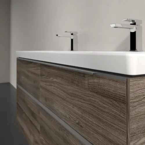 Bild von VILLEROY BOCH Subway 3.0 Waschbeckenunterschrank, 4 Auszüge, 1272 x 576 x 478 mm, Stone Oak #C56800RK