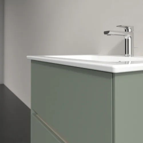 Picture of VILLEROY BOCH Collaro Vanity unit, with lighting, 2 pull-out compartments, 611 x 610 x 480 mm, Soft Green #C143B0AF