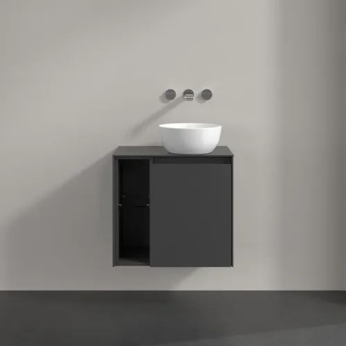 Bild von VILLEROY BOCH Collaro Waschbeckenunterschrank, 1 Tür, 600 x 548 x 380 mm, Graphite / Graphite #C15100VR