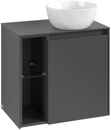 Bild von VILLEROY BOCH Collaro Waschbeckenunterschrank, 1 Tür, 600 x 548 x 380 mm, Graphite / Graphite #C15100VR
