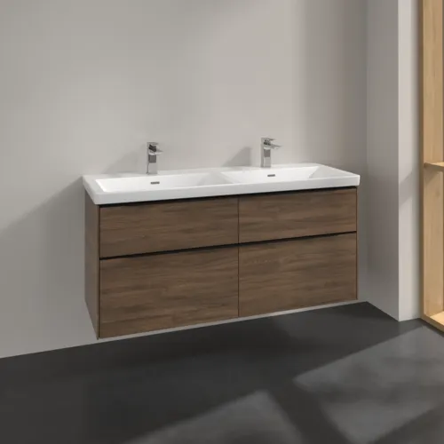 Bild von VILLEROY BOCH Subway 3.0 Waschbeckenunterschrank, 4 Auszüge, 1272 x 576 x 478 mm, Arizona Oak #C56801VH