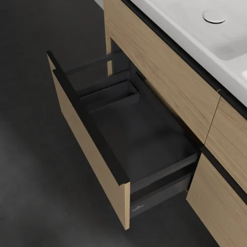Bild von VILLEROY BOCH Subway 3.0 Waschbeckenunterschrank, 4 Auszüge, 1272 x 576 x 478 mm, Nordic Oak #C56801VJ
