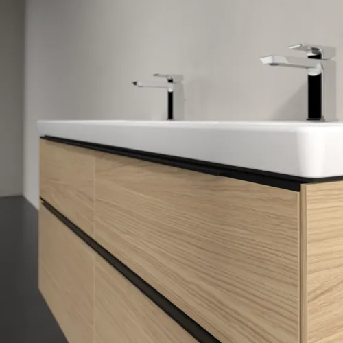 Bild von VILLEROY BOCH Subway 3.0 Waschbeckenunterschrank, 4 Auszüge, 1272 x 576 x 478 mm, Nordic Oak #C56801VJ