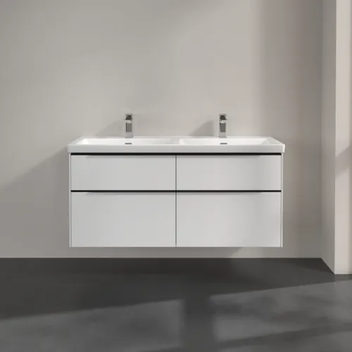 Bild von VILLEROY BOCH Subway 3.0 Waschbeckenunterschrank, 4 Auszüge, 1272 x 576 x 478 mm, Pure White #C56801VF
