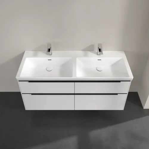 Bild von VILLEROY BOCH Subway 3.0 Waschbeckenunterschrank, 4 Auszüge, 1272 x 576 x 478 mm, Pure White #C56801VF